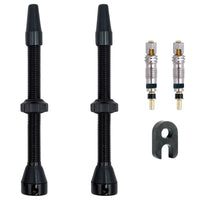 IBRIQO® Set 2 Válvulas Tubeless Presta 80mm MTB y ROAD