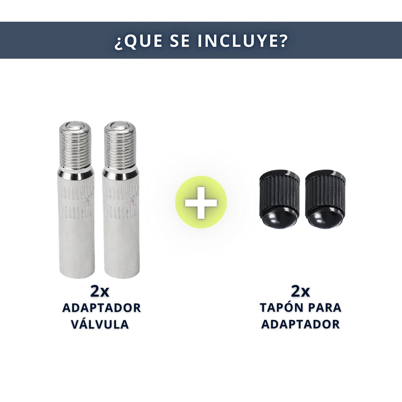 IBRIQO® Set 2 Adaptadores Prolongador para Válvula de Patinete Eléctrico