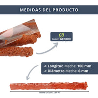 IBRIQO® Pack 50 Mechas de Recambio 6x100mm para Kits Reparación Pinchazos