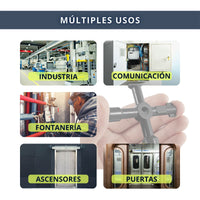 IBRIQO® Llave Universal Multifuncional de 4 Puntas
