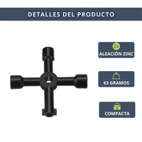IBRIQO® Llave Universal Multifuncional de 4 Puntas