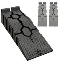 IBRIQO® Rampas Elevadoras para Coche | Capacidad 2,5 Toneladas | Juego de 2 Unidades