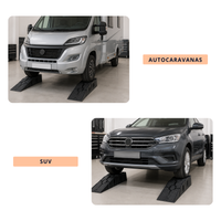 IBRIQO® Rampas Elevadoras para Coche | Capacidad 2,5 Toneladas | Juego de 2 Unidades