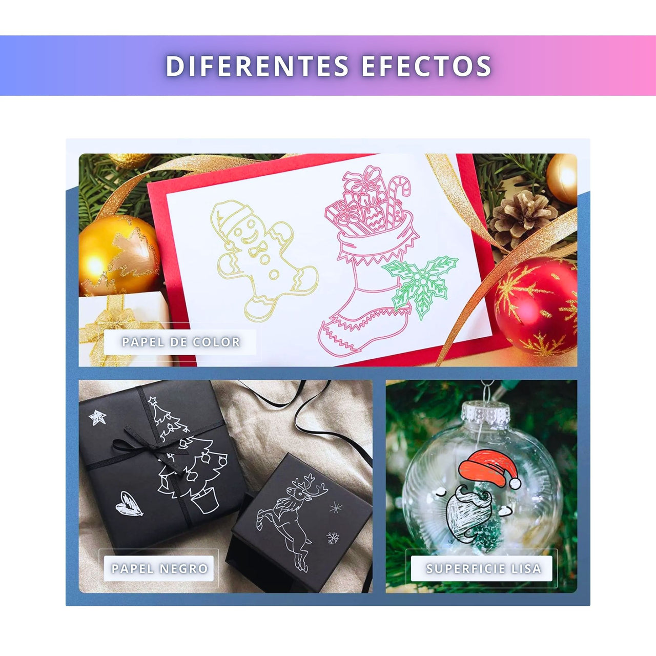 IBRIQO® Rotuladores de Purpurina Metalizados 12 Colores