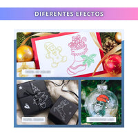 IBRIQO® Rotuladores de Purpurina Metalizados 12 Colores