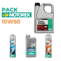 Motorex - Pack Mantenimiento Motor 10W50 y Transmisión Off-Road 4 Productos