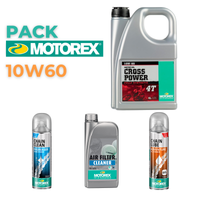 Motorex - Pack Mantenimiento Motor 10W60 y Transmisión Off-Road 4 Productos