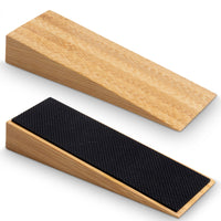 IBRIQO® Set 2 Topes de Puerta de Bambú Antideslizante