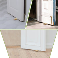 IBRIQO® Set 2 Topes de Puerta de Bambú Antideslizante
