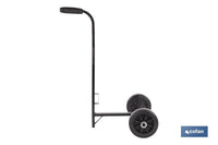 Cofan – Carretilla Portabidones 30 L | Ruedas de Caucho Ø150 mm | Mango Acolchado | Uso Profesional e Industrial