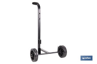 Cofan – Carretilla Portabidones 30 L | Ruedas de Caucho Ø150 mm | Mango Acolchado | Uso Profesional e Industrial