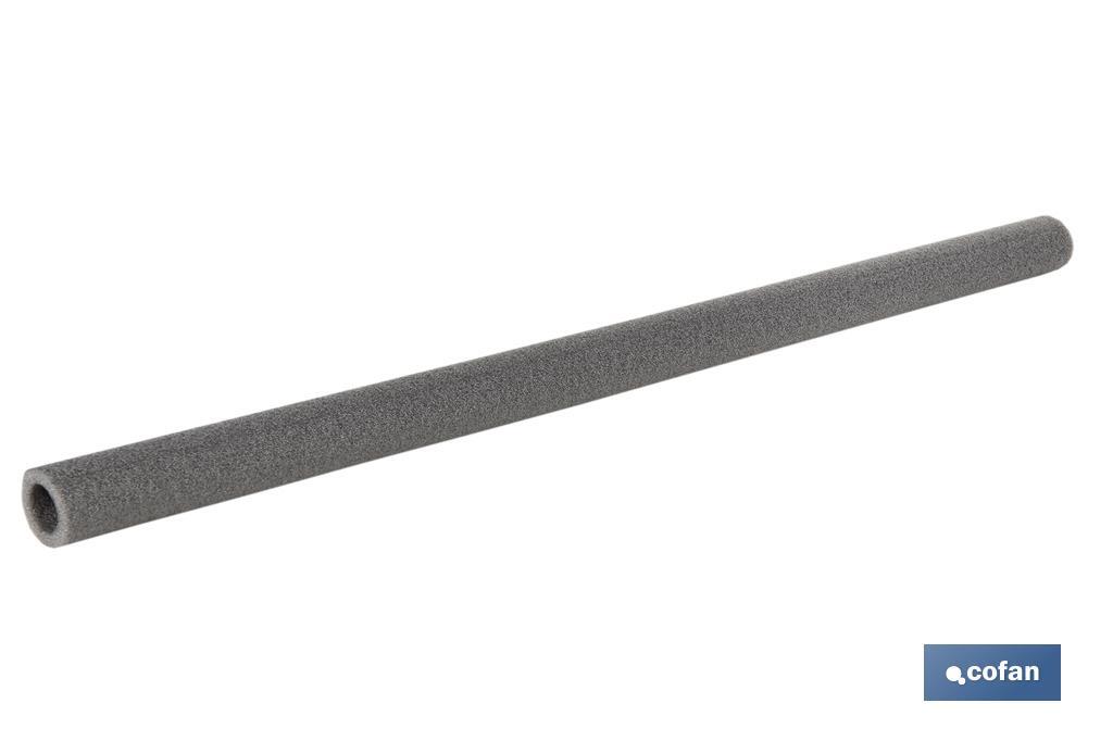 Cofan – Coquilla Aislante para Tuberías | Polietileno Expandido Gris | Diferentes Diámetros | Pack 15 uds. o Unitarias
