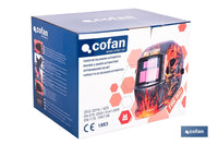 Cofan – Casco de Soldadura Automático Fire Skull Solar DIN 9-13 | Para ARC, MIG, MAG y TIG