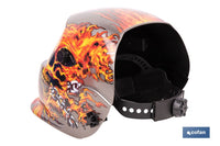 Cofan – Casco de Soldadura Automático Fire Skull Solar DIN 9-13 | Para ARC, MIG, MAG y TIG