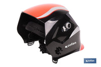 Cofan – Casco de Soldadura Automático Red Surfing Solar DIN 9-13 | 4 Sensores y Visor Amplio