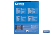 Cofan – Casco de Soldadura Automático Blue Flying Shark Solar DIN 4-9 / 9-13 | 4 Sensores y Visor Panorámico