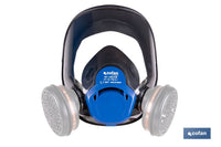 Cofan – Máscara Completa Clase 1 para Doble Filtro Lateral | Visor Alta Protección EN 136 y EN 166