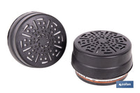 Cofan – Set de 2 Filtros A1P3 para Máscara Completa | Protección Gases, Vapores y Partículas P3