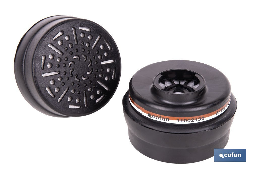 Cofan – Set de 2 Filtros A1P3 para Máscara Completa | Protección Gases, Vapores y Partículas P3