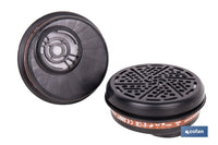 Cofan – Set de 2 Filtros A1 para Máscara Completa | Protección Gases y Vapores Químicos