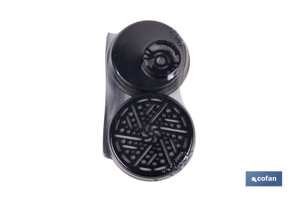 Cofan – Set de 2 Filtros A1 para Máscara Completa | Protección Gases y Vapores Químicos