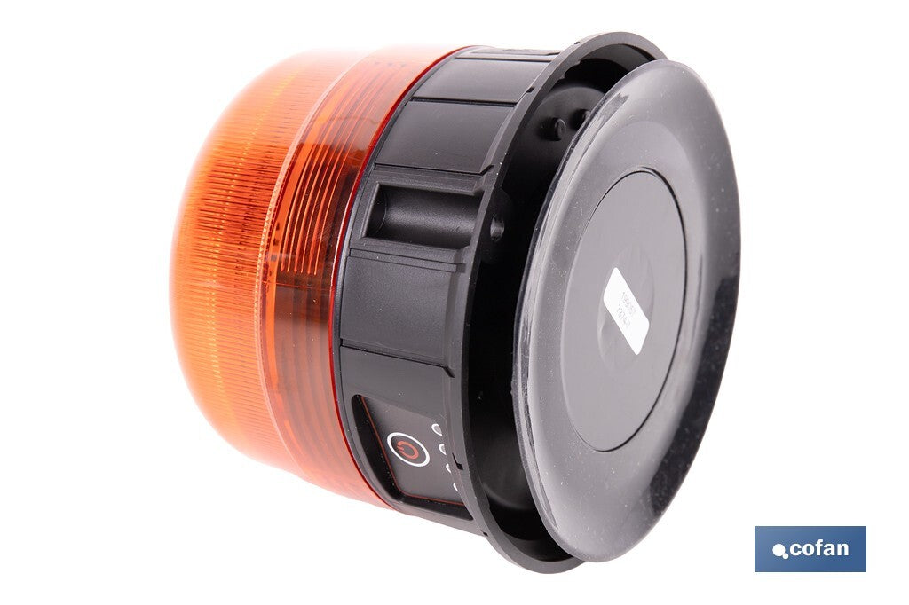 Cofan – Luz Emergencia Rotativa 360° | Recargable USB-C | Base Magnética | LED Ámbar | ECE R65 IP66
