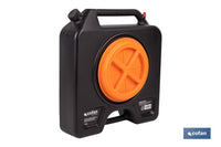Cofan – Recogedor de Aceite Usado 14 L | HDPE Alta Resistencia | Tapa con Filtro | Bidón Antiderrames
