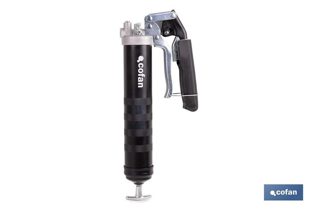 Cofan – Bomba de Engrase Dual Tipo Pistola y Palanca | Hasta 7000 PSI | Compatible con Cartucho 400 g o Grasa a Granel | Uso Profesional