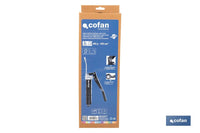Cofan – Bomba de Engrase Profesional de Doble Pistón | Alta Presión 6000 PSI | Capacidad 400 g | Uso Intensivo y Volumen Elevado