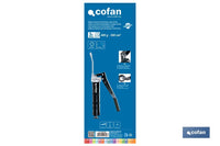 Cofan – Bomba de Engrase Profesional de Doble Pistón | Alta Presión 6000 PSI | Capacidad 400 g | Uso Intensivo y Volumen Elevado