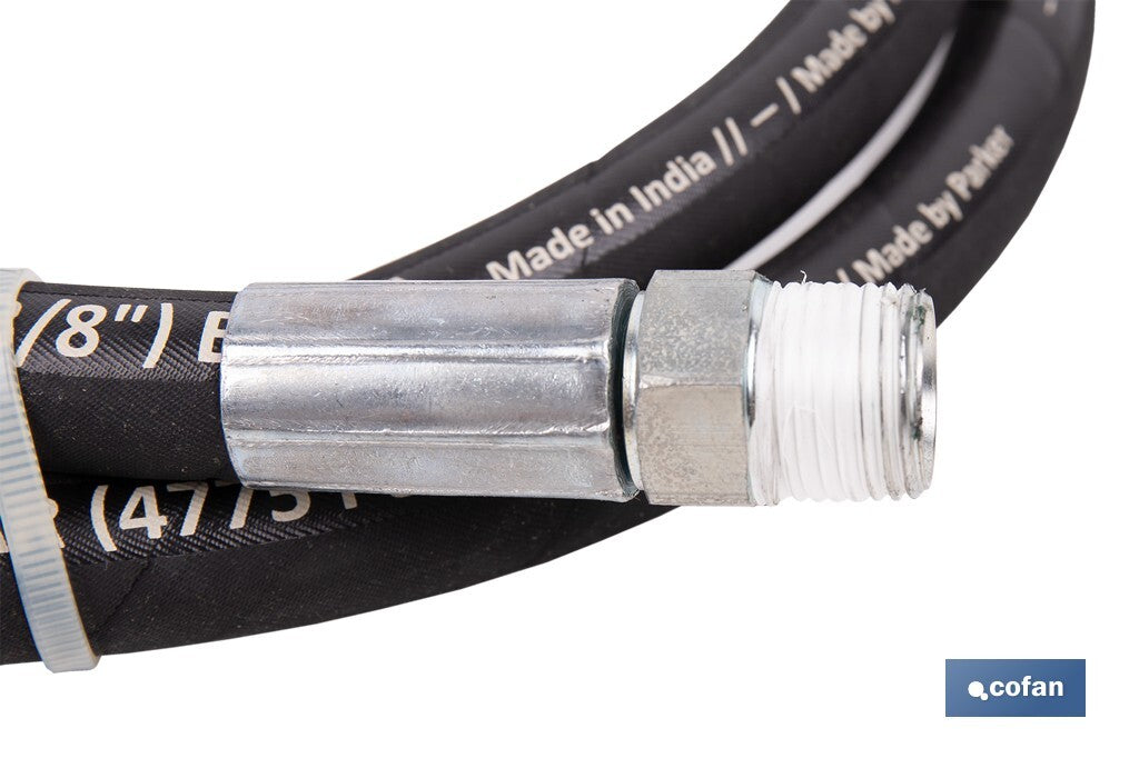 Cofan – Manguera Hidráulica 2200 PSI | Rosca 1/2" BSP | Disponible en Diferentes Tamaños | Alta Resistencia para Uso Industrial