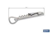 Cofan – Sacacorchos con Abridor | Acero Inoxidable | Uso Profesional | Diseño Compacto 14 cm