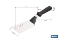 Cofan – Espátula Acodada de Acero Inoxidable | Ideal para Barbacoas, Parrillas y Planchas