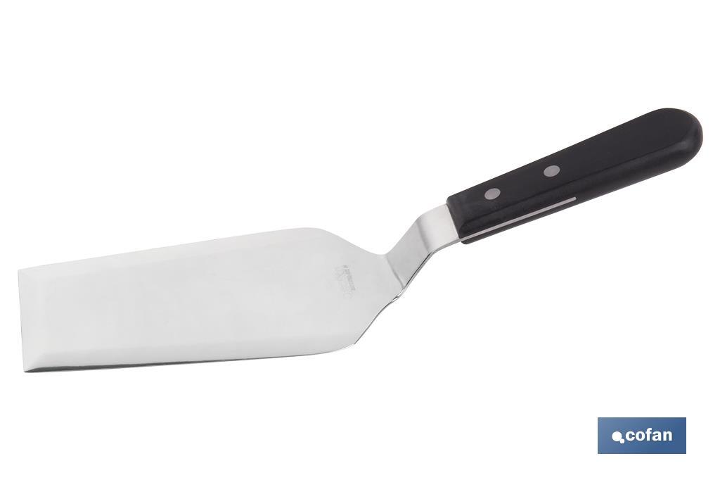 Cofan – Espátula Acodada | Acero Inoxidable Profesional para Cocina y Barbacoa