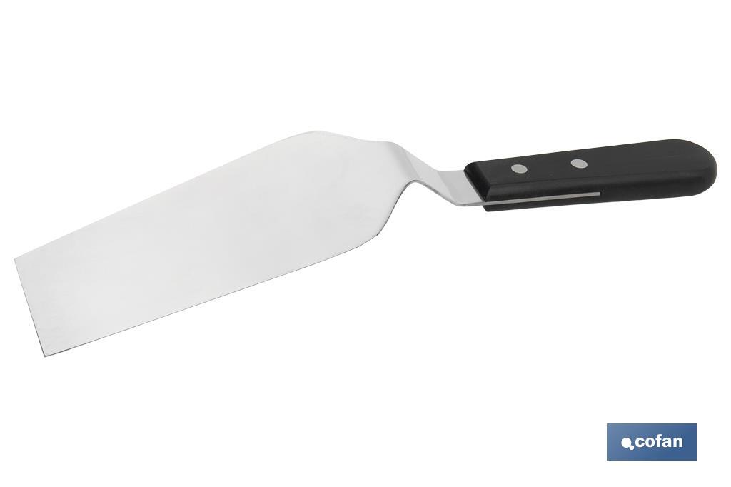 Cofan – Espátula Acodada | Acero Inoxidable Profesional para Cocina y Barbacoa