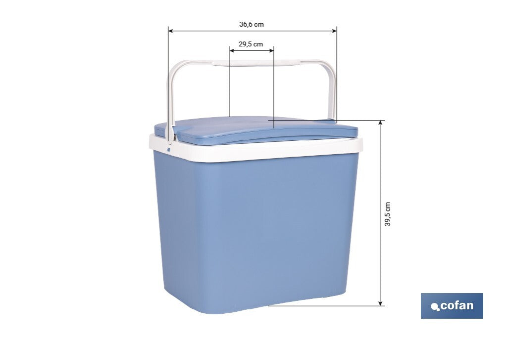 Cofan – Nevera Rígida Azul Claro | 24 Litros | Ligera y Resistente | Ideal para Playa, Pícnics y Viajes