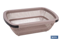 Cofan - Escurridor rectangular extensible para fregadero | Lava y escurre alimentos