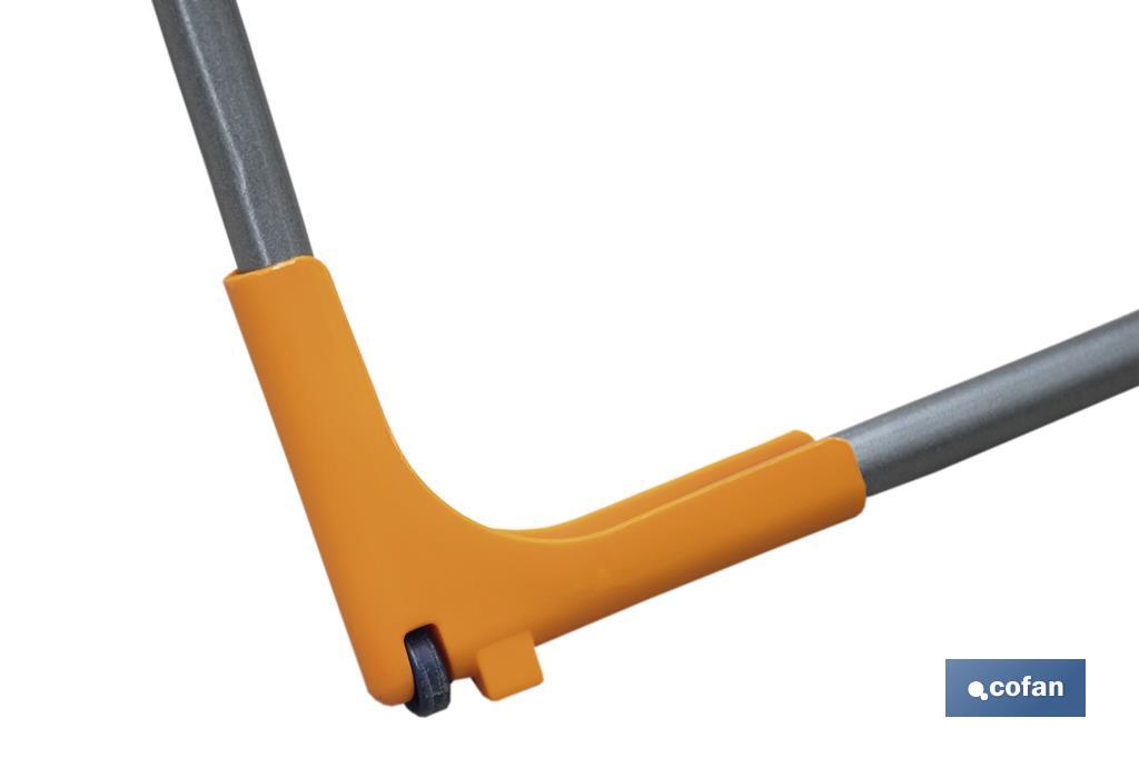 Cofan – Tendedero de Suelo de Aluminio con Alas Plegables y Ruedas | 18 m de Tendido | Ligero y Resistente