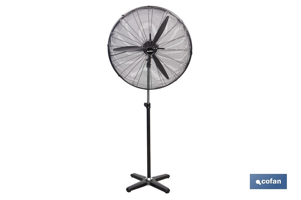 Cofan – Ventilador Industrial de Pie con 3 Velocidades y Potencia de 200W