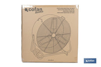 Cofan – Ventilador Industrial de Suelo con 3 Velocidades y Potencia de 250W