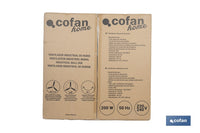 Cofan – Ventilador Industrial de Pared con 3 Velocidades y Potencia de 200W