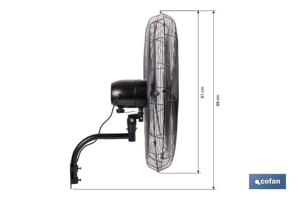 Cofan – Ventilador Industrial de Pared con 3 Velocidades y Potencia de 200W
