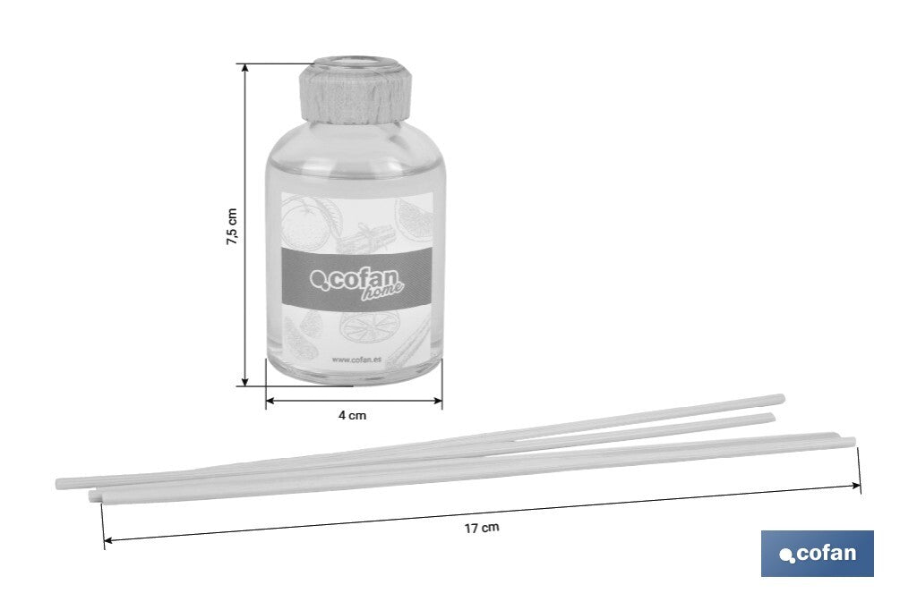 Cofan – Ambientador de Varillas | Difusor aromático con varillas de ratán | 7 Aromas disponibles