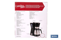 Cofan – Cafetera Eléctrica de Goteo 800 W | Jarra Termo 1,2 L | 12 Tazas | Filtro Permanente