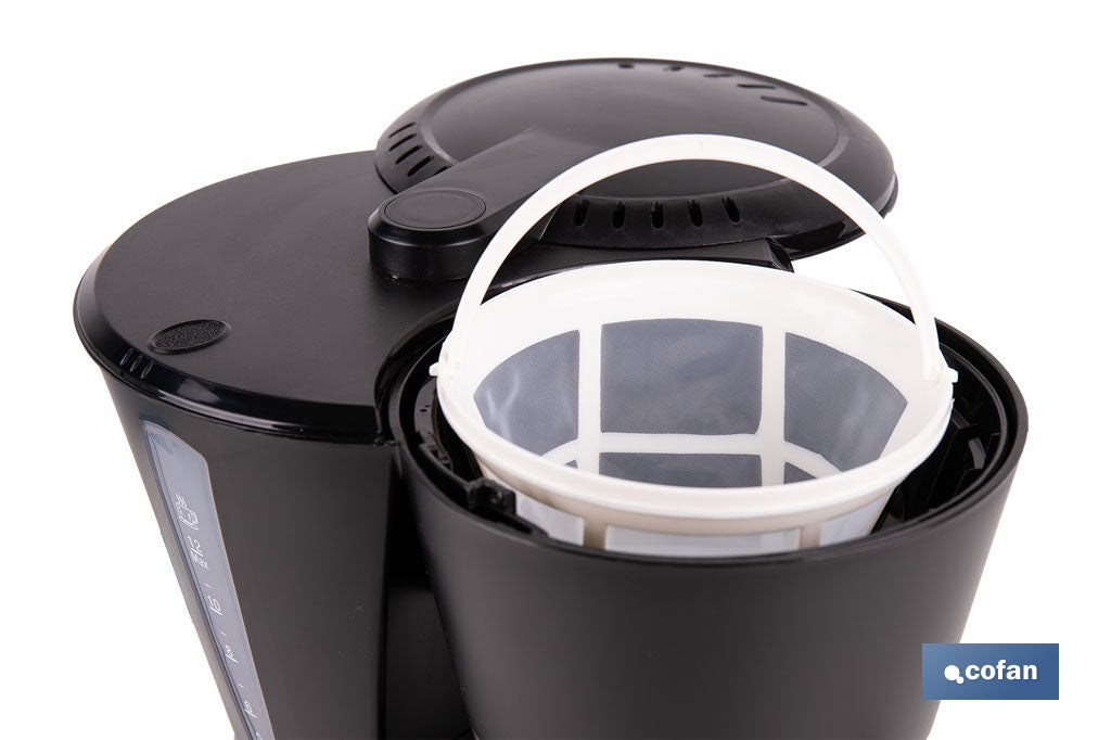 Cofan – Cafetera Eléctrica de Goteo 800 W | Jarra Termo 1,2 L | 12 Tazas | Filtro Permanente
