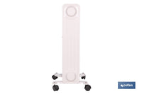 Cofan – Radiador de Aceite con Termostato y Ventilador | 1500 W + 400 W | 7 Elementos | 3 Niveles de Potencia