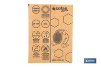 Cofan – Calefactor Cerámico Industrial Portátil | 2000W | Termostato Ajustable | Silencioso y Seguro