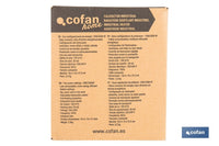Cofan – Calefactor Cerámico Industrial Portátil | 2000W | Termostato Ajustable | Silencioso y Seguro