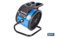 Cofan – Calefactor Cerámico Industrial Portátil | 2000W | Termostato Ajustable | Silencioso y Seguro
