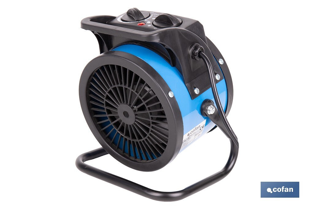 Cofan – Calefactor Cerámico Industrial Portátil | 2000W | Termostato Ajustable | Silencioso y Seguro